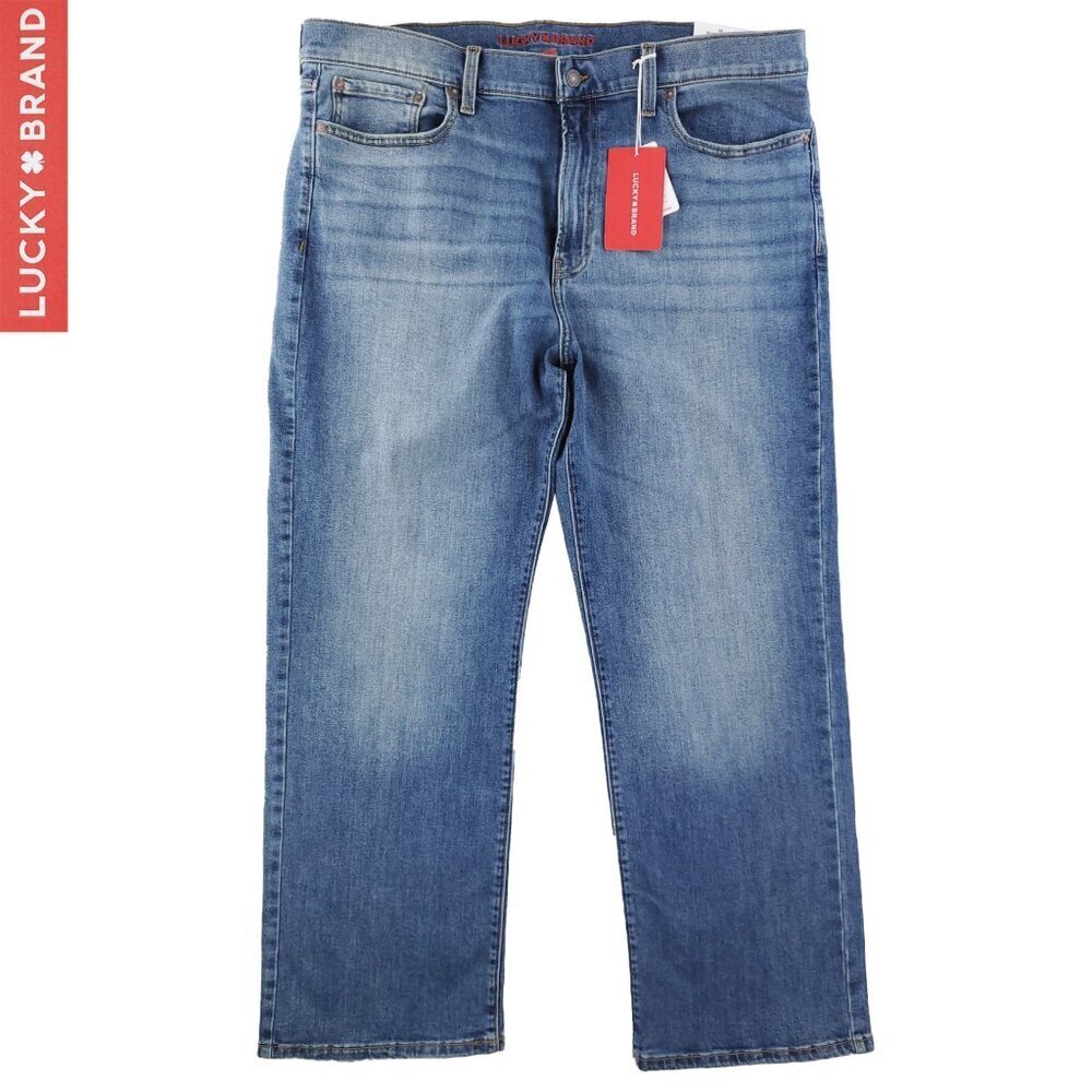 Lucky Brand Jeans 181 Relaxed Straight Stretch Men's "38x30" Actual 41x30 NWT